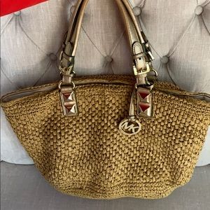 Michael Kors Straw Handbag